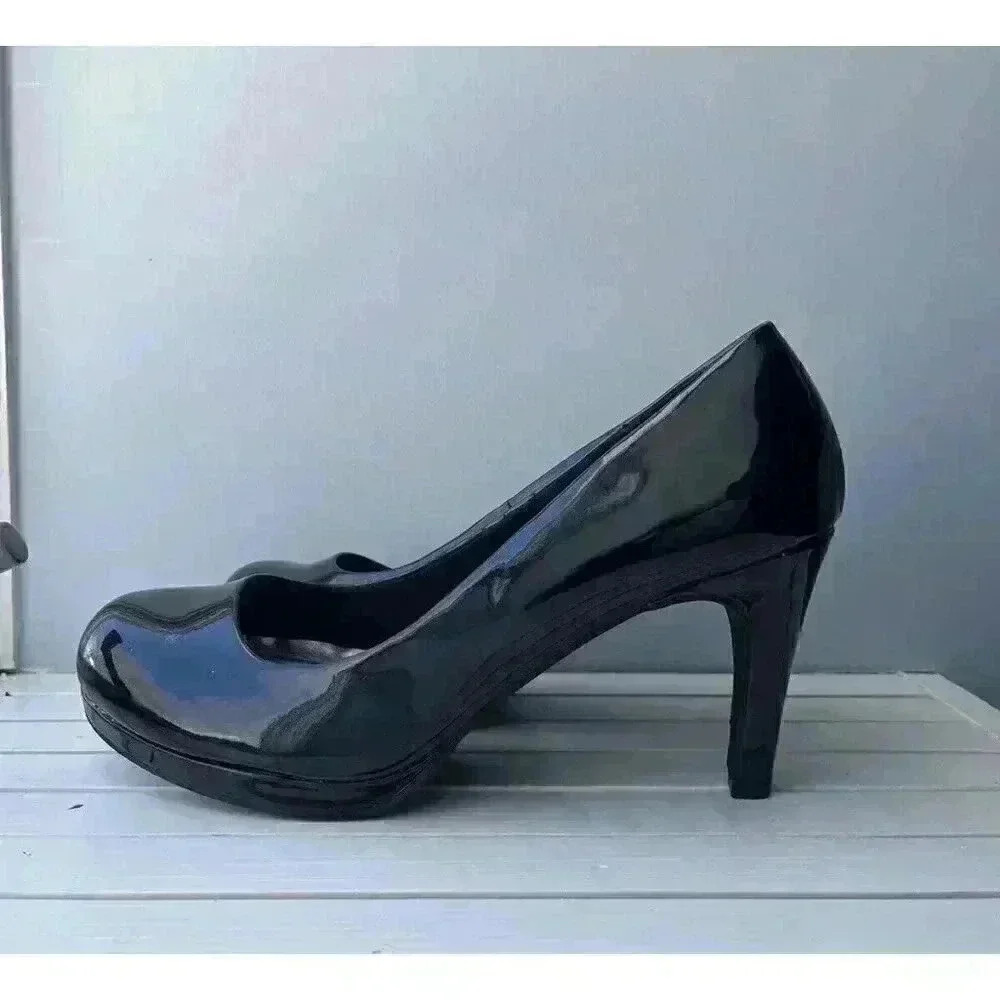 Chinese Laundry Women's Wow Closed Toe Stiletto Heel Black Patent Size 9.5 NEW